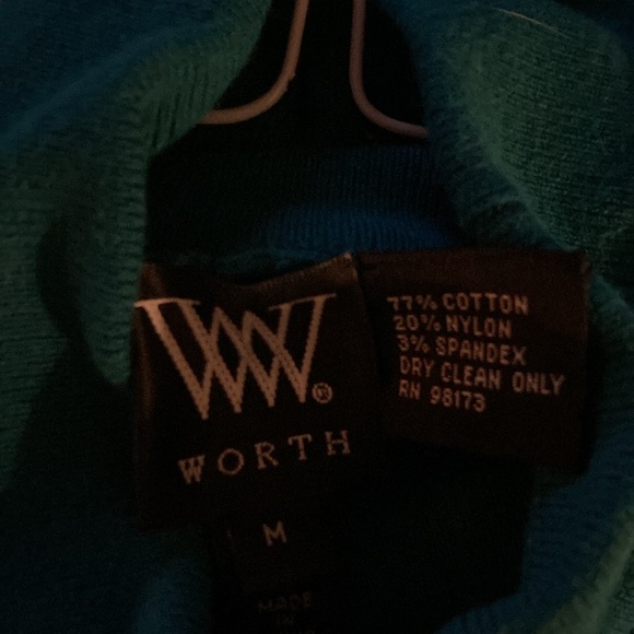 Teal sleeveless turtleneck - Picture 2 of 3